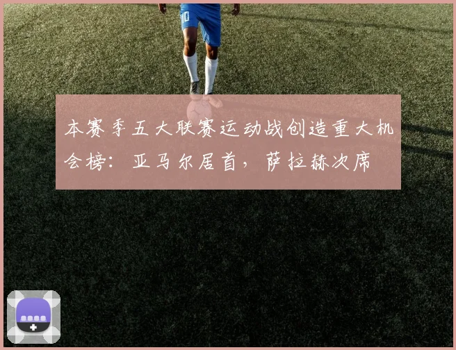 本赛季五大联赛运动战创造重大机会榜：亚马尔居首，萨拉赫次席